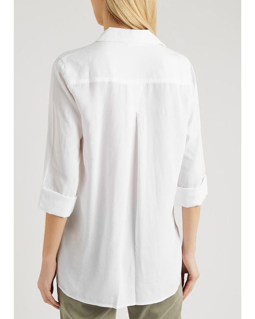 Bella Dahl White Chambray Shirt
