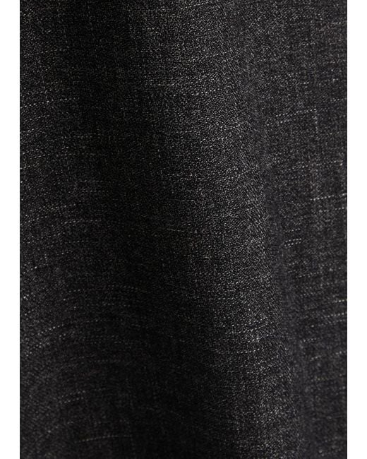 Vince Black Woven Midi Skirt