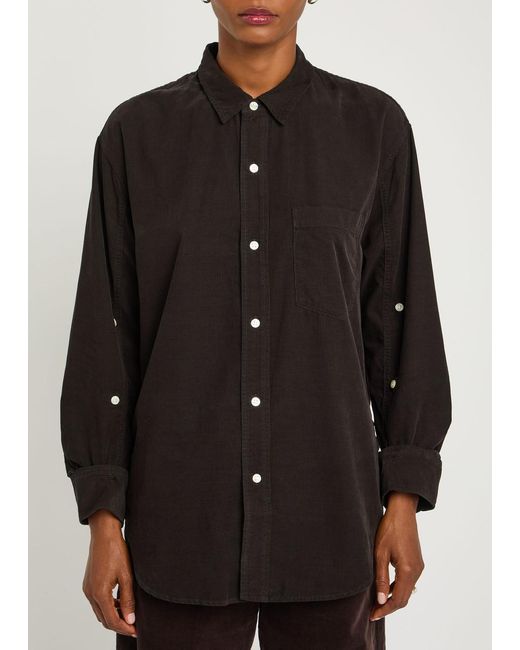 Citizens of Humanity Black Kayla Corduroy Shirt