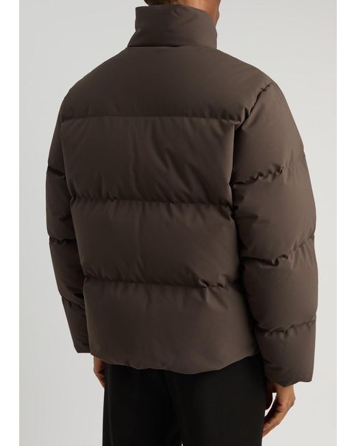 Moncler Black Misonet Quilted Shell Coat for men