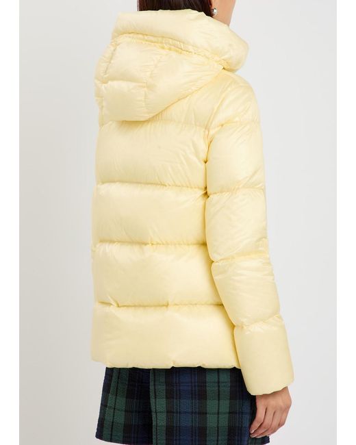 Moncler Natural Serrites Hooded Padded Nylon Jacket