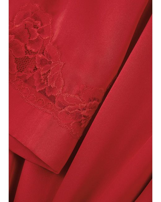Nk Imode Red Morgan Silk Robe