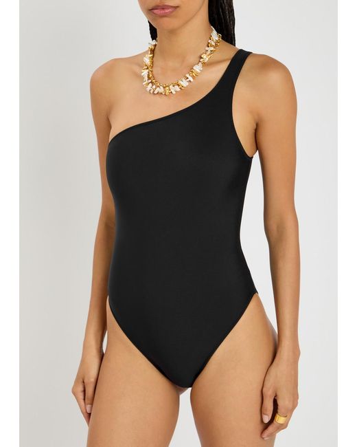 Lisa Marie Fernandez Black Arden Maillot Swimsuit