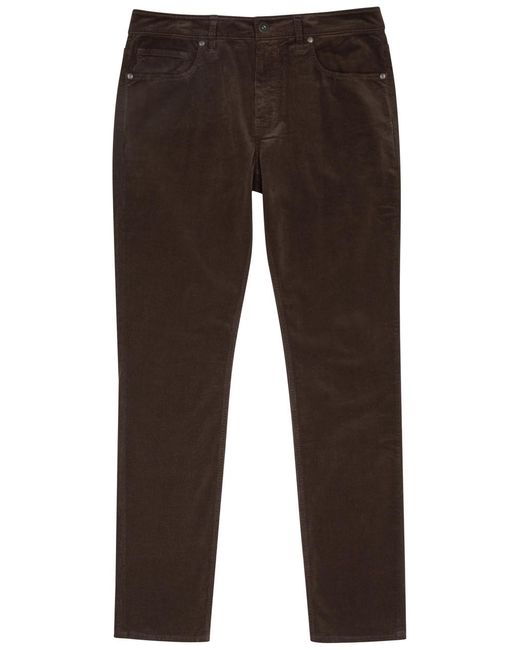 PAIGE Brown Lennox Slim-leg Corduroy Jeans for men
