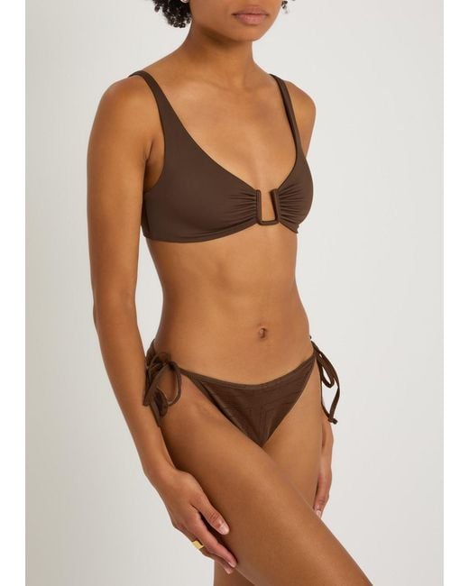 Away That Day Black Palma Bikini Top