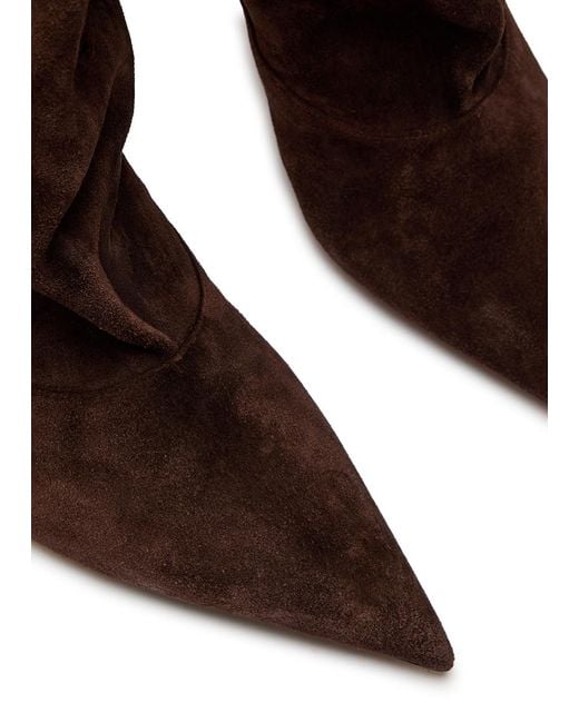 Paris Texas Brown Ines 75 Suede Knee-High Boots