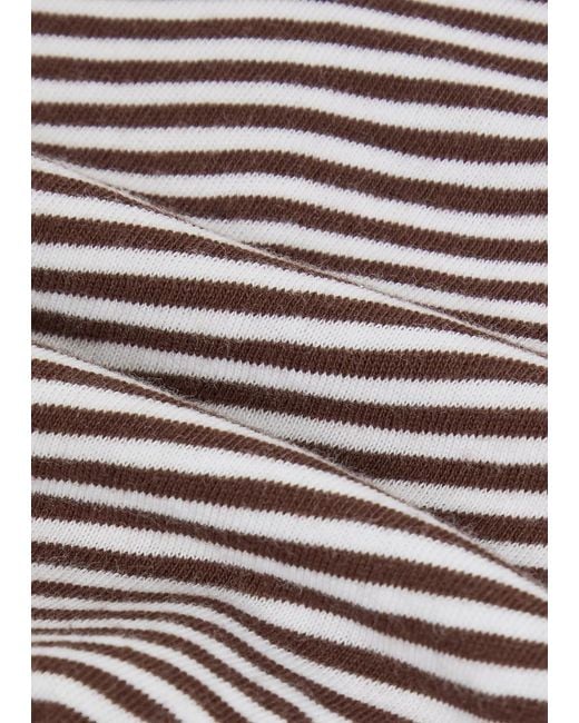 Eileen Fisher Gray Striped Cotton Top