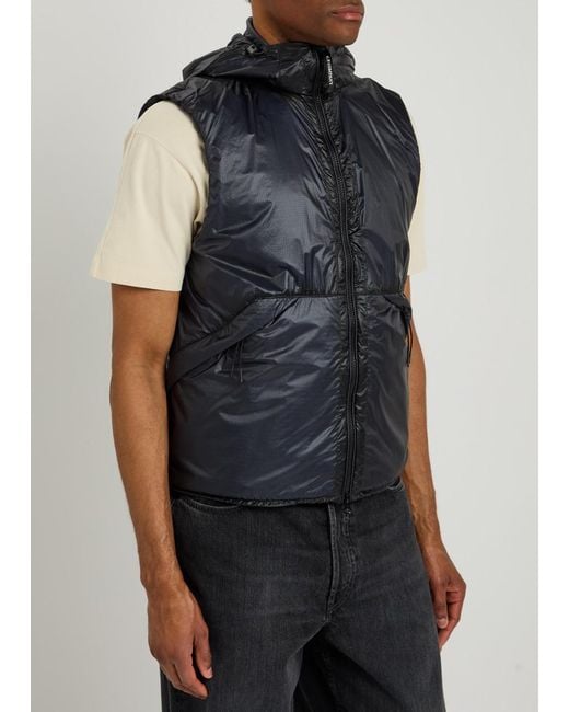 C.P. Company Nada Goggle Shell Gilet in Blue for Men | Lyst
