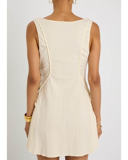 Free People Natural Forever Fancy Stretch-Cotton Mini Dress