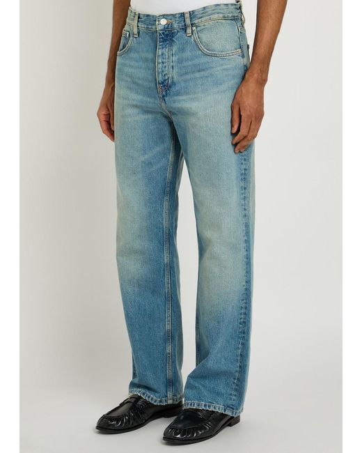 Won Hundred Blue Genoa Straight-Leg Jeans for men