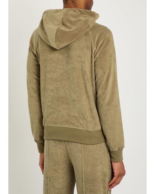 Aurélien Green Hooded Terry Jumper for men