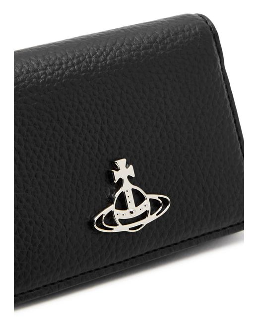 Vivienne Westwood Black Orb Faux Leather Card Holder