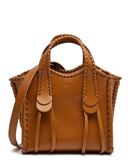 Chloé Brown Mony Small Leather Tote, Leather Bag,