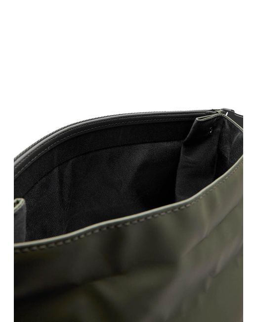 Rains Green Trail Rolltop Backpack for men