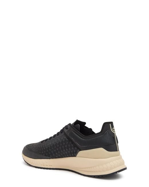 Now You Live Black Yp 305 Performance Mesh Sneakers for men