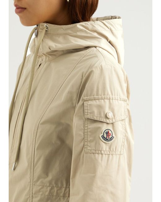 Moncler Natural Leandro Hooded Shell Jacket