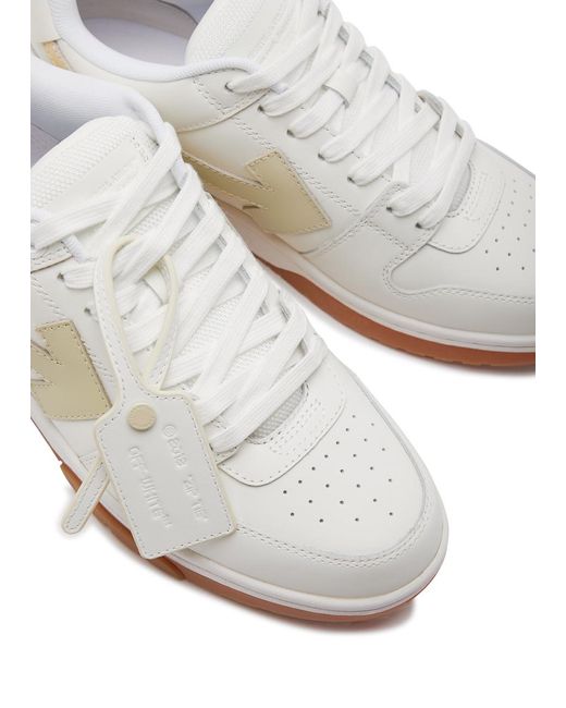 Off-White c/o Virgil Abloh White Off- Out Of Office Panelled Leather Sneakers