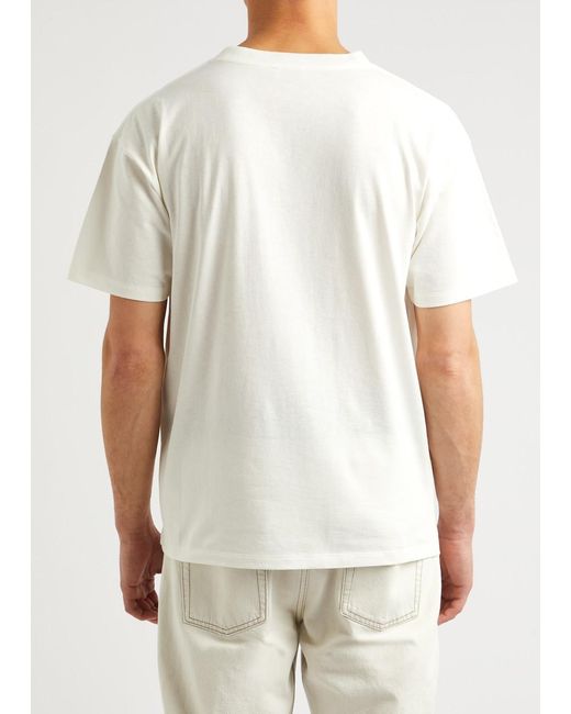 Saint Laurent White Cotton T-shirt for men