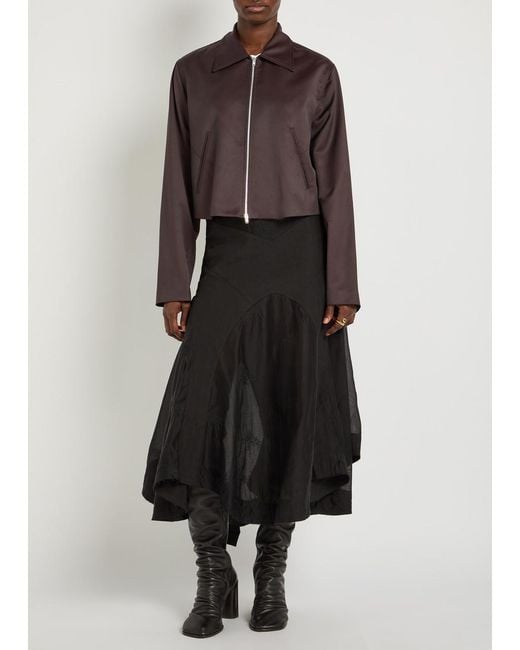 Our Legacy Brown Statue Satin-Twill Jacket