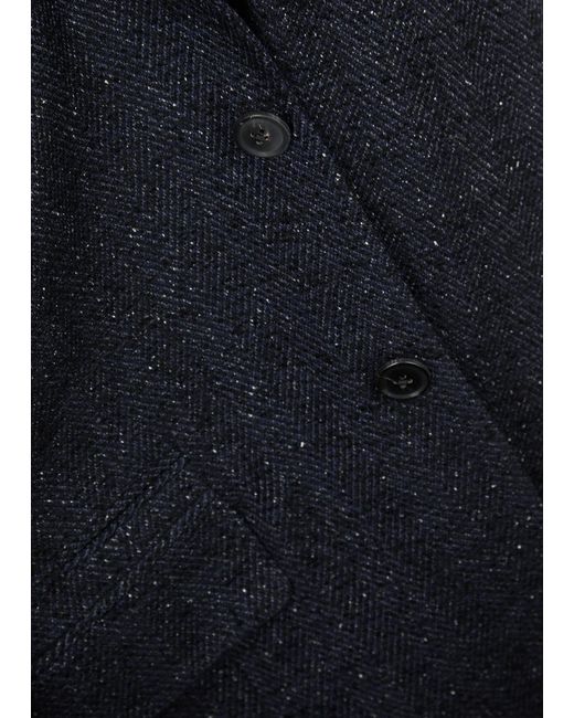 Paul Smith Blue Herringbone Wool-blend Blazer for men