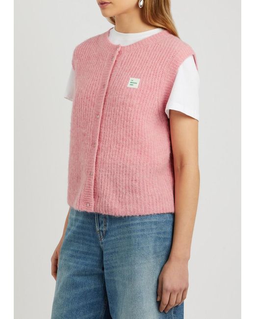 American Vintage Pink G East Logo Knitted Vest