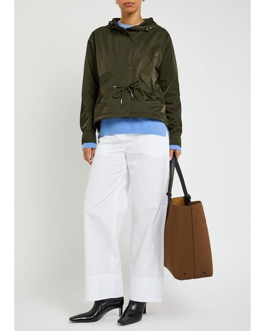 Moncler Green Noizay Hooded Shell Parka Jacket