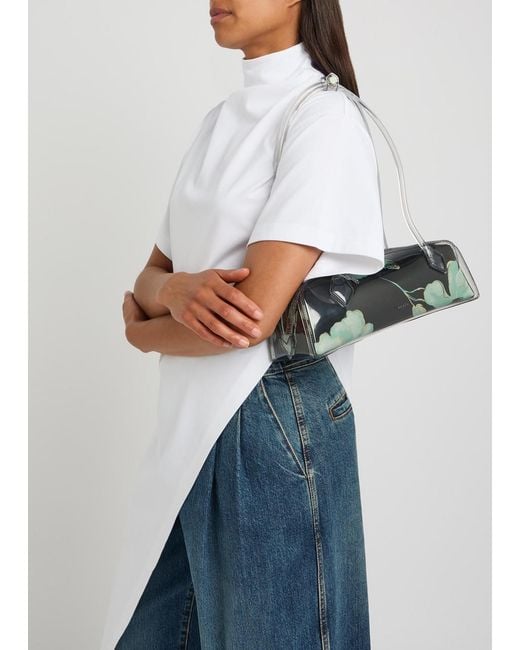 Alaïa White Le Teckel Medium Floral Pvc Shoulder Bag