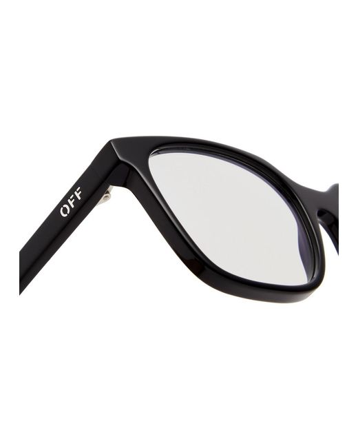 Off-White c/o Virgil Abloh Black Off- Style 38 Square-Frame Optical Glasses for men