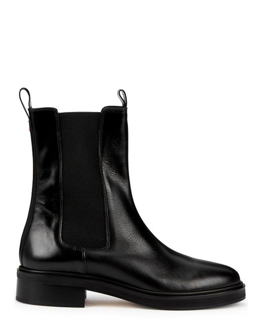 aeyde lou leather chelsea boots