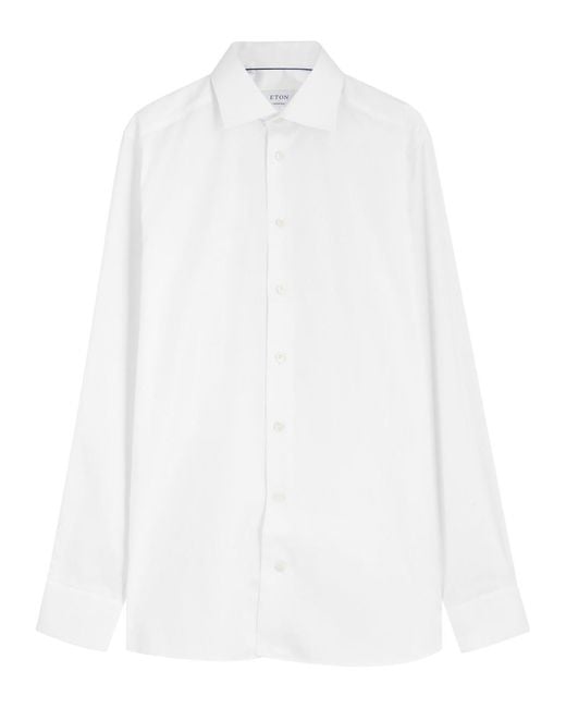 Eton of Sweden White Cotton-Twill Shirt for men