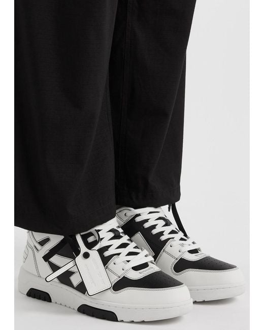 Off-White c/o Virgil Abloh White Off- Out Of Office Panelled Leather Sneakers for men