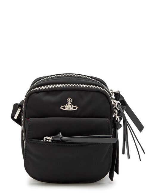 Vivienne Westwood Black Eton Woven Cross-Body Bag for men