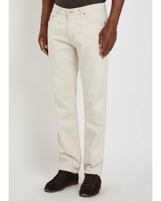 Citizens of Humanity Natural Elijah Straight-Leg Cotton-Blend Trousers for men