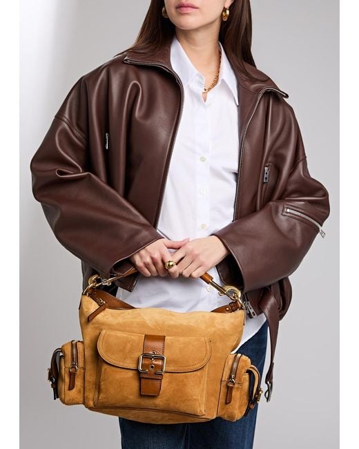 Chloé Brown Suede Camera Bag