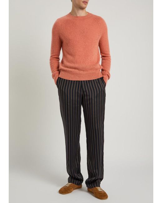 Dries Van Noten Orange Manus Knit Jumper for men