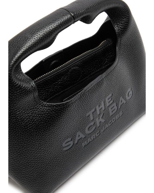 Marc Jacobs Black The Sack Mini Leather Top Handle Bag
