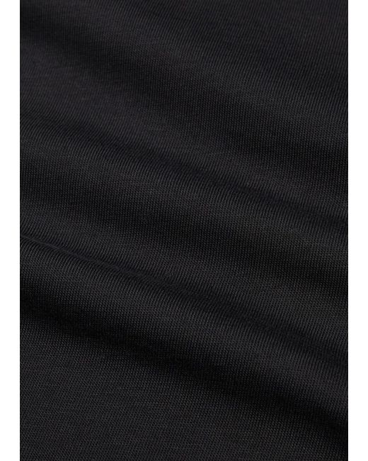 Studio Nicholson Black Branded Cotton T-Shirt for men