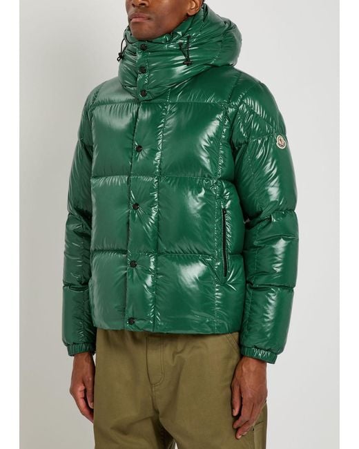 Moncler Green Parana Padded Nylon Jacket for men