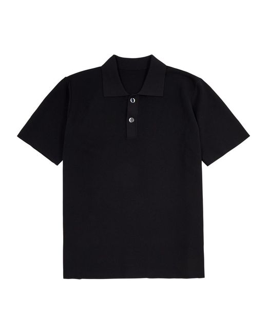 Jacquemus Black Le Polo Maille Knitted Polo Shirt for men