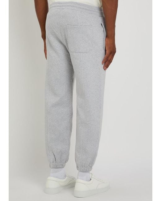 Cole Buxton Gray Sportswear Logo-Print Cotton Sweatpants for men