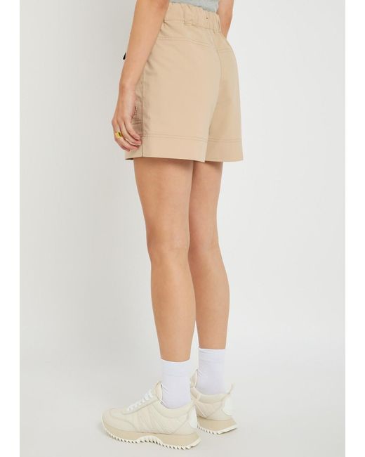 Moncler Natural Logo Shell Shorts
