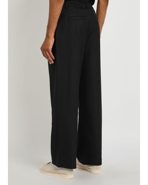Represent Black Straight-Leg Woven Trousers for men