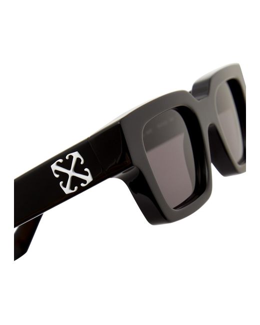Off-White c/o Virgil Abloh Black Virgil Rectangle-frame Sunglasses for men