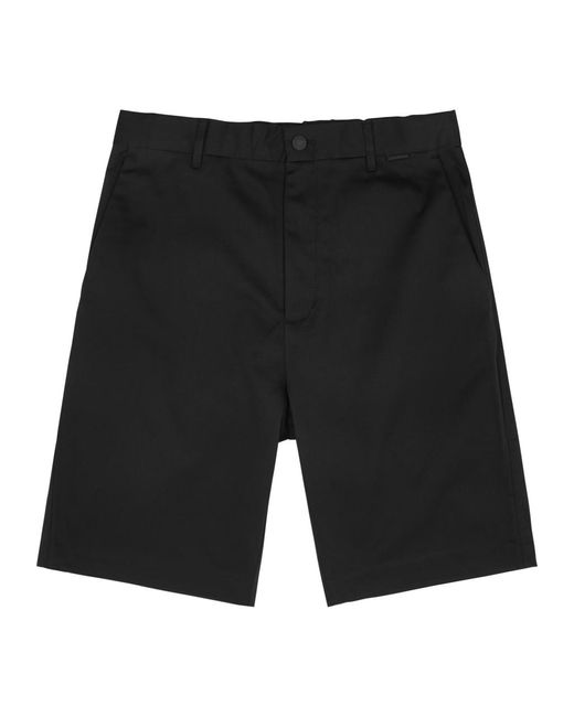 Calvin Klein Black Stretch-Cotton Shorts for men