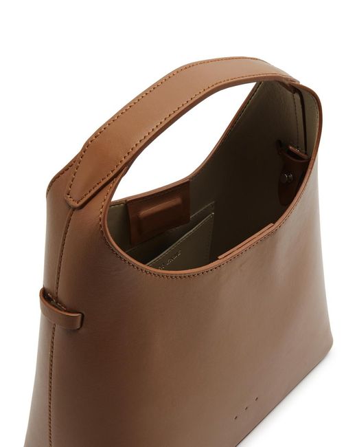 Aesther Ekme Brown Mini Sac Leather Top Handle Bag