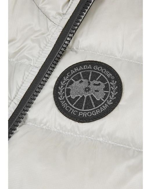 Canada Goose Gray Crofton Quilted Shell Gilet for men