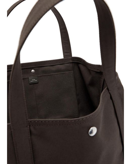 Totême Black Beach Canvas Tote Bag