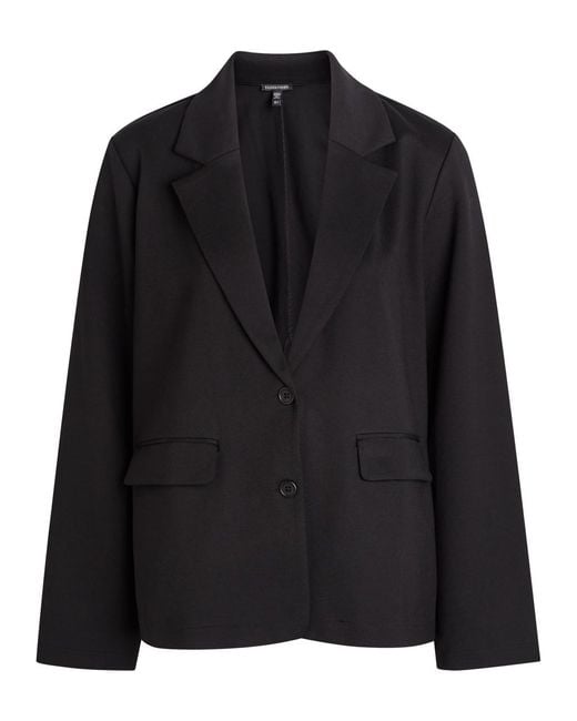 Eileen Fisher Black J Easy Jersey Blazer