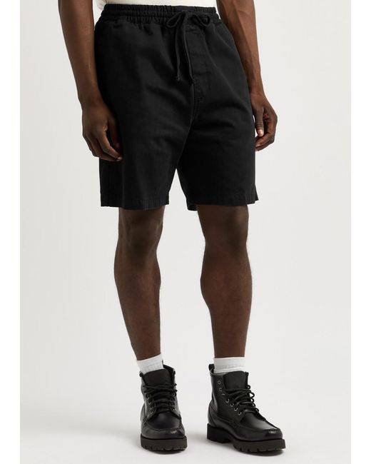 Carhartt Black Rainer Herringbone Twill Shorts for men