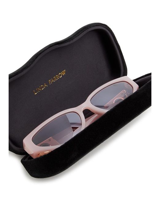 Linda Farrow Pink Tomie Cat-eye Sunglasses